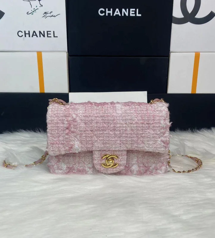 CHANEL leather handbags with gold accents -BC - CHANEL BAGS - 1060