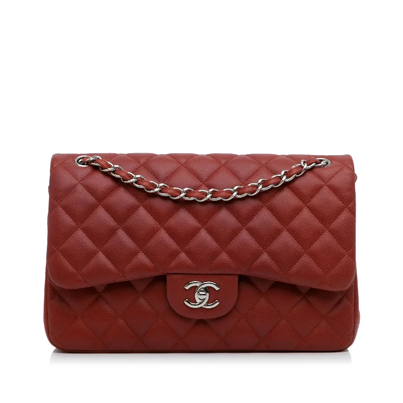 CHANEL bags for fashionable professionals -Chanel Jumbo Classic Caviar Double Flap (SHG-p095Cx)