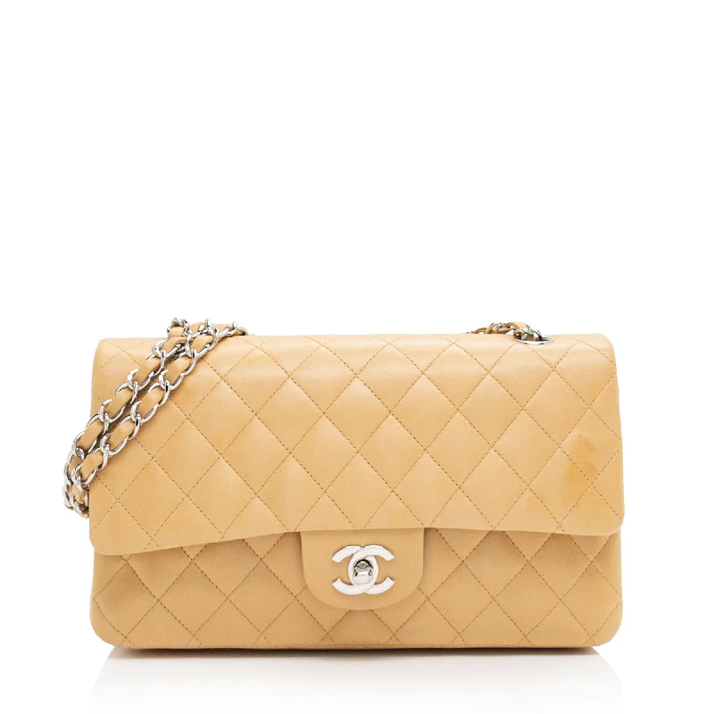 CHANEL bags for high-end collectors -Chanel Lambskin Classic Medium Double Flap Bag (SHF-PLkziN)