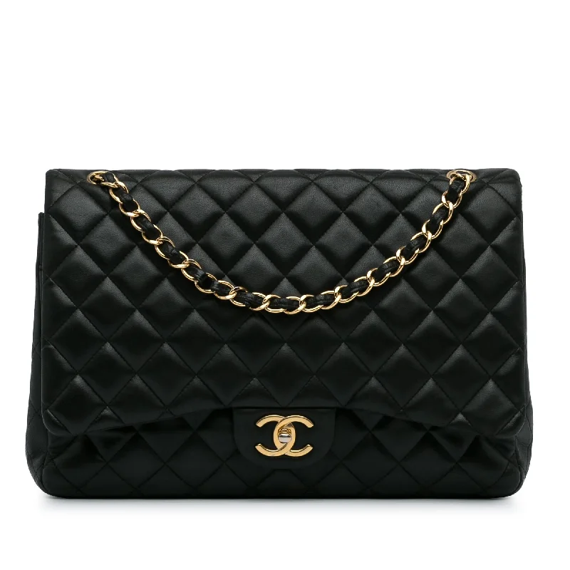 CHANEL bags for evening events -Chanel Maxi Classic Lambskin Double Flap (SHG-eE9hXY)