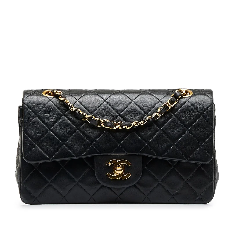 CHANEL bags with refined gold hardware -Chanel Small Classic Lambskin Double Flap (SHG-VK8E3E)