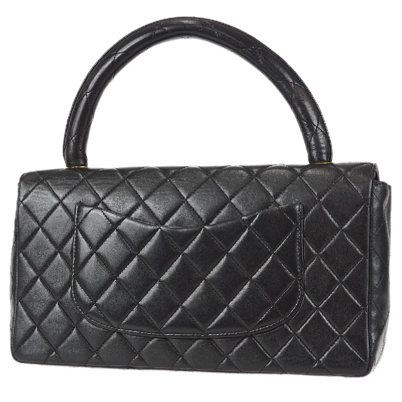 CHANEL handbags with signature logo detailing -Chanel Classic Single Flap Medium Handbag Black Lambskin