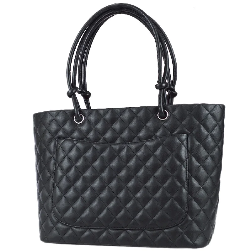 CHANEL luxury handbags for iconic style -Chanel Cambon Ligne Tote Handbag Black Calfskin