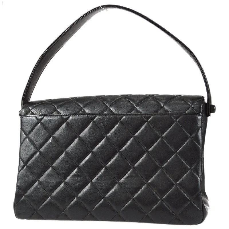 CHANEL bags with bold leather accents -Chanel Handbag Black Lambskin