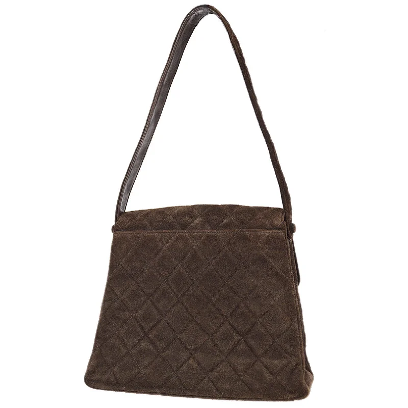 CHANEL handbags with stylish textures -Chanel Handbag Brown Suede