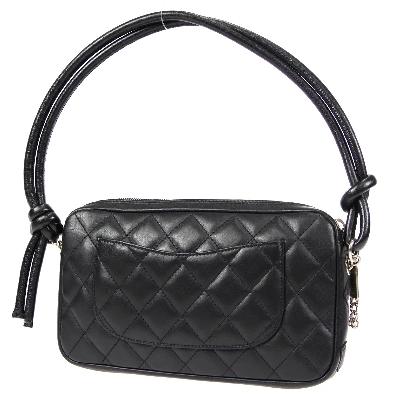 CHANEL luxury bags with bold shapes -CHANEL Cambon Ligne Handbag Black Calfskin