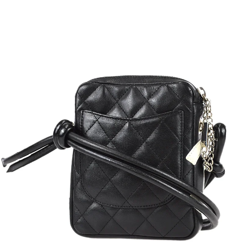 CHANEL luxury bags with signature charm -Chanel Cambon Ligne Shoulder Bag Black Calfskin