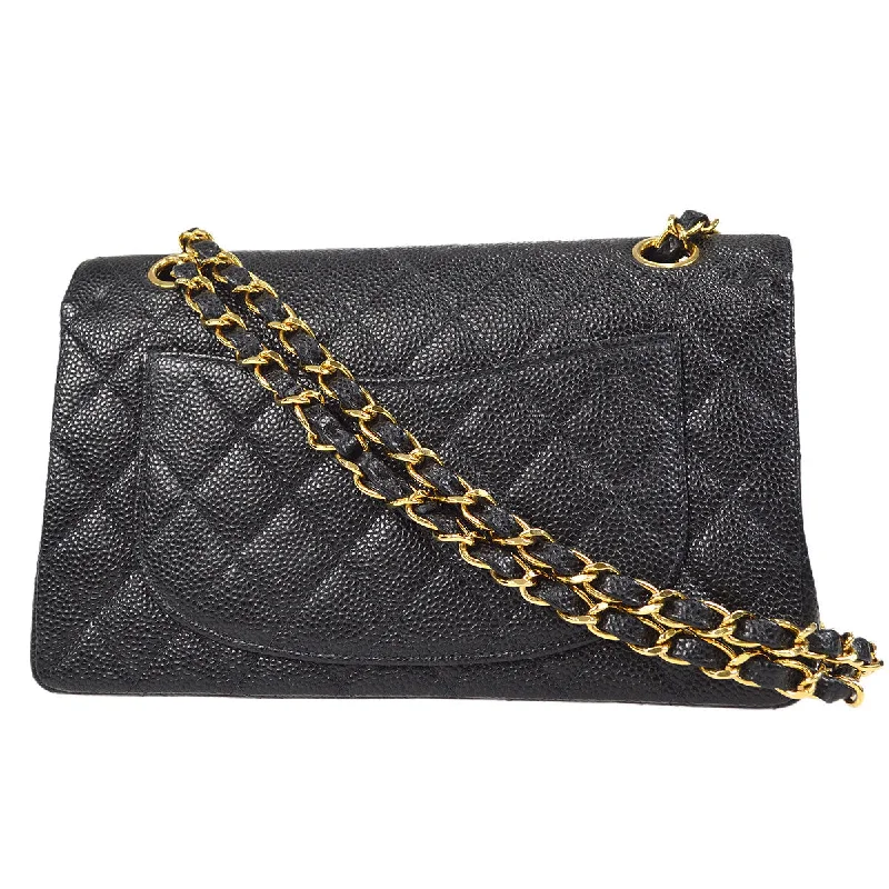 CHANEL bags with high-end craftsmanship -CHANEL 2001-2003 Classic Double Flap Small Black Caviar