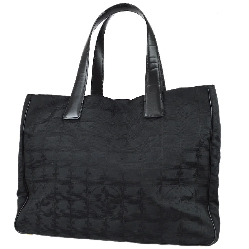 CHANEL handbags for signature looks -Chanel Travel Line Tote Handbag Black