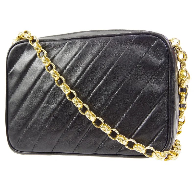 CHANEL handbags with modern classic designs -CHANEL Bijou Chain Shoulder Bag Black Lambskin