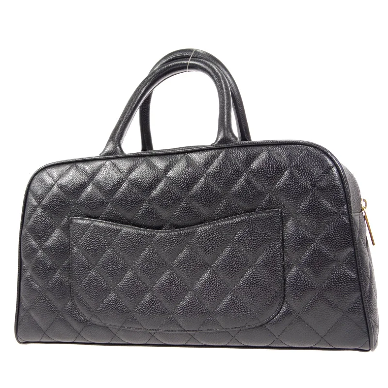 CHANEL bags with timeless patterns -CHANEL Quilted Handbag Black Caviar