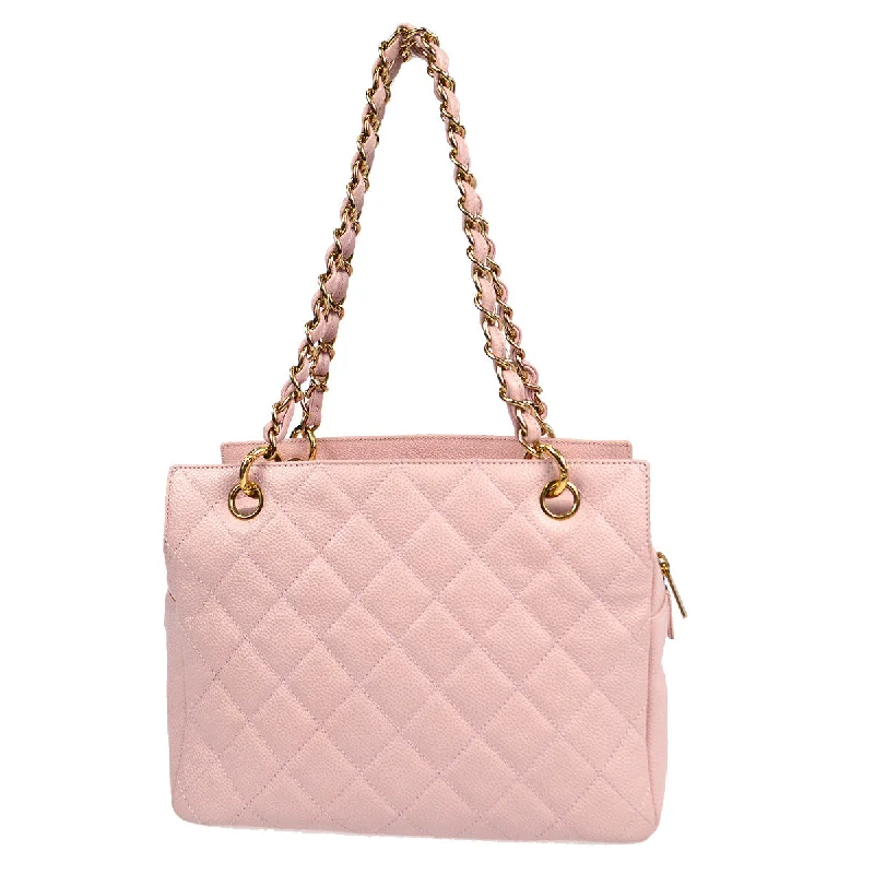 CHANEL luxury bags with premium materials -Chanel Petite Timeless Tote PTT Chain Handbag Light Pink Caviar