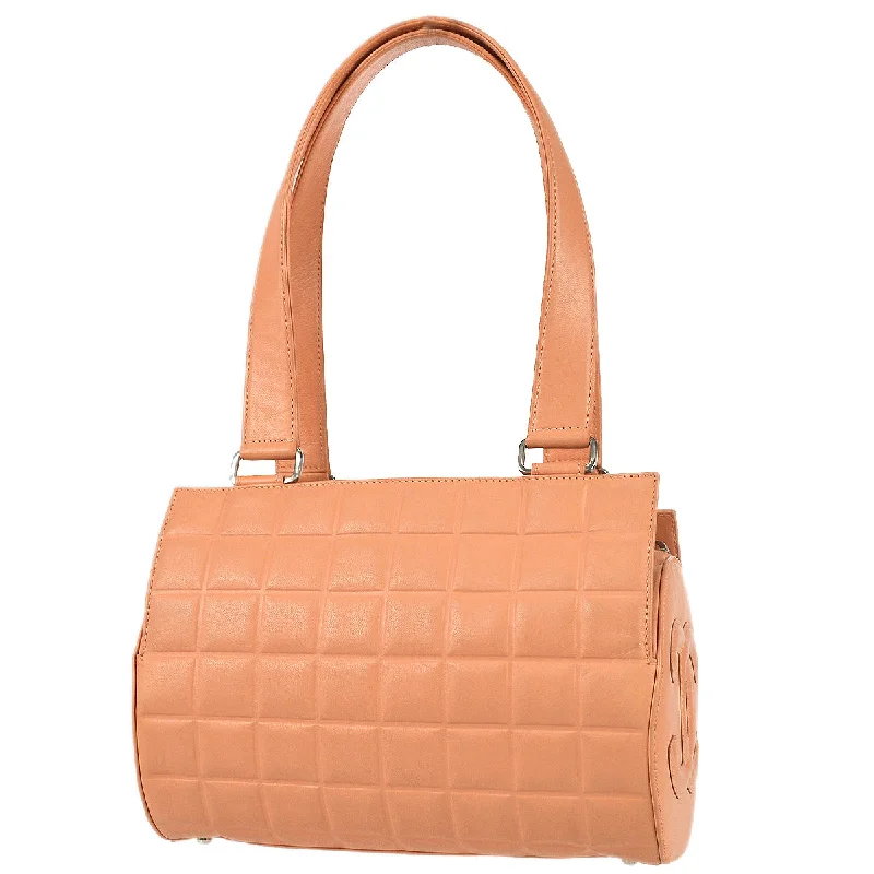 CHANEL luxury bags with classic design -Chanel Choco Bar Handbag Pink Lambskin