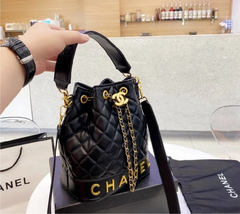 CHANEL handbags with rich leather textures -Chanel Black woman handbag