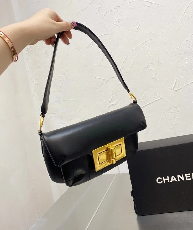 CHANEL bags for high-end occasions -Chanel black leather Handbag