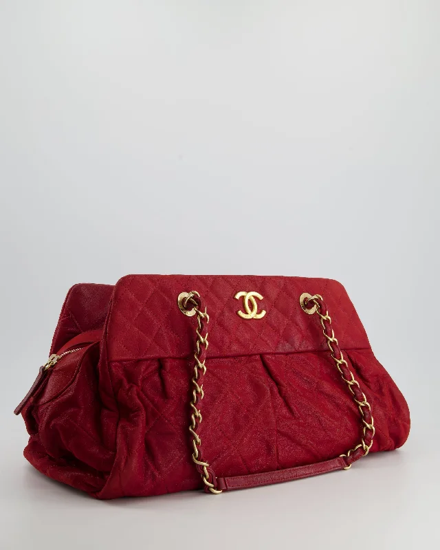 CHANEL bags for the ultimate in luxury -Chanel Burgundy Mademoiselle Shoulder Bag in Nubuck Leather and Gold Hardware