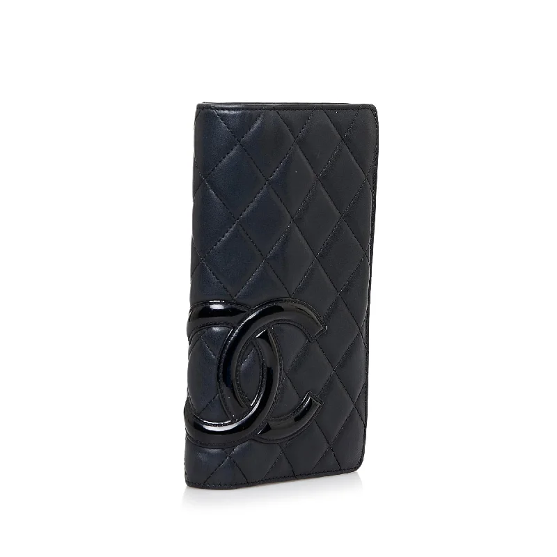 CHANEL handbags with premium fabrics -Chanel Cambon Ligne Long Wallet (9nwSmz)