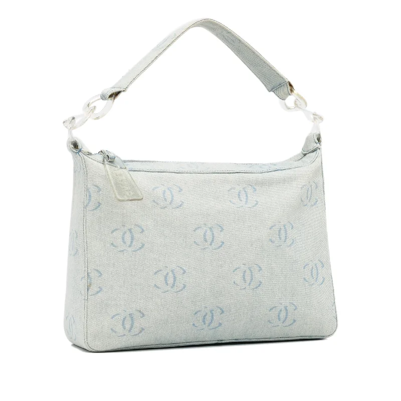 CHANEL handbags with premium stitching -Chanel CC Denim Shoulder Bag (EFvBLv)