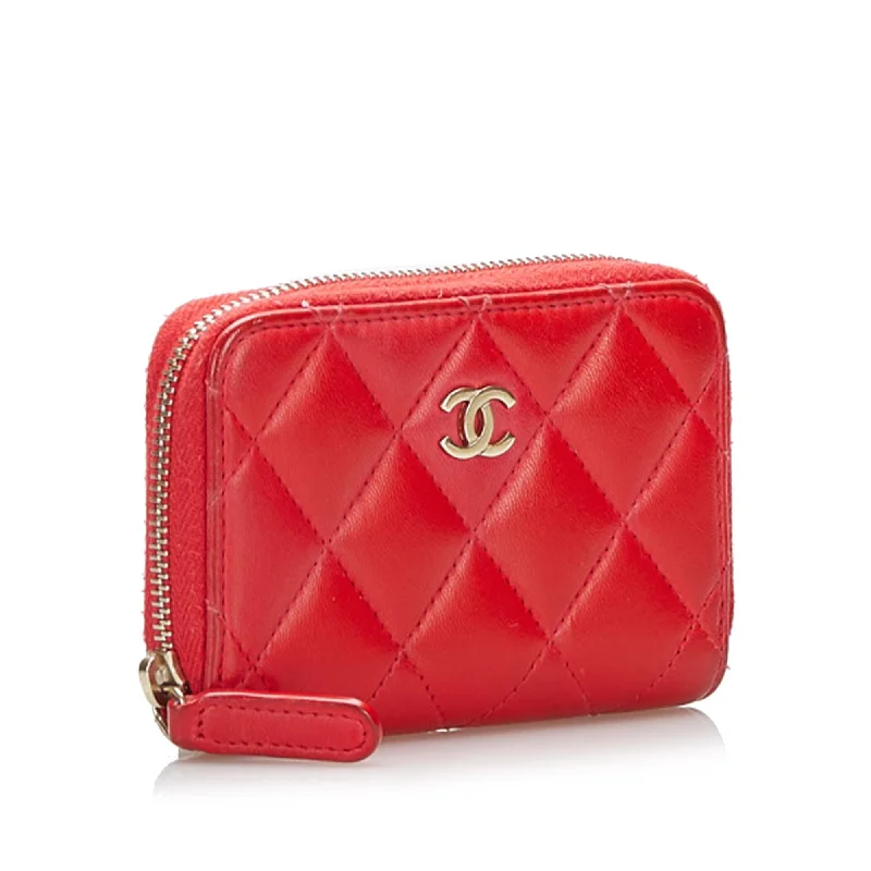 CHANEL luxury handbags for iconic elegance -Chanel CC Lamskin Coin Pouch (vCHH02)