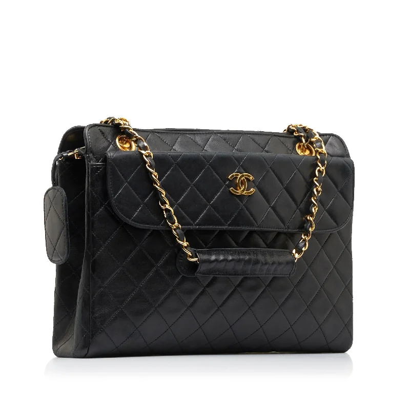 CHANEL handbags with smooth leather designs -Chanel CC Matelasse Shoulder Bag (Wf2wMJ)