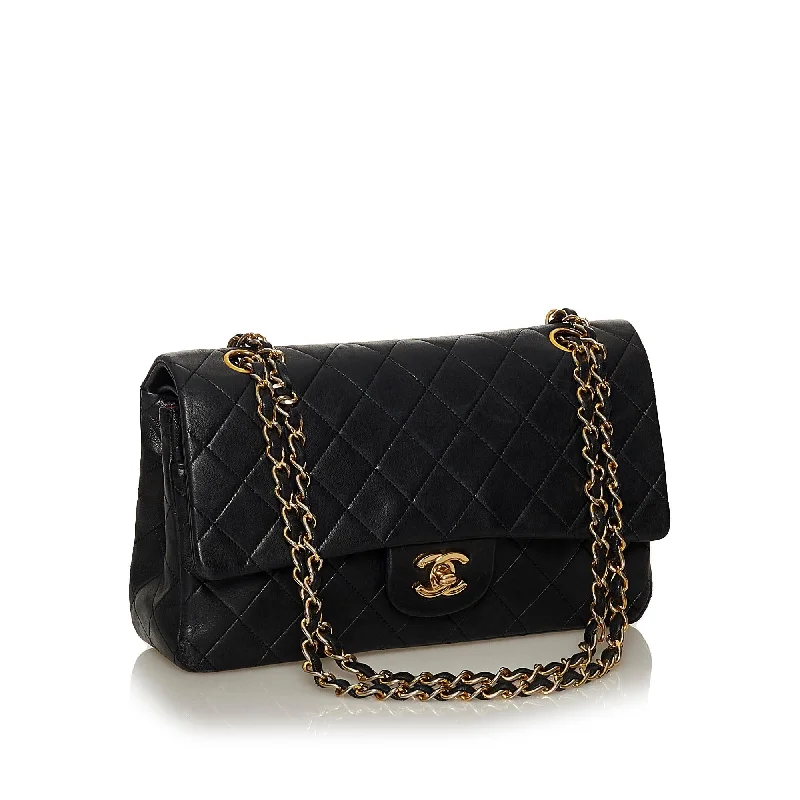 CHANEL bags with intricate embellishments -Chanel Classic Lambskin Leather Double Flap Bag (28574)