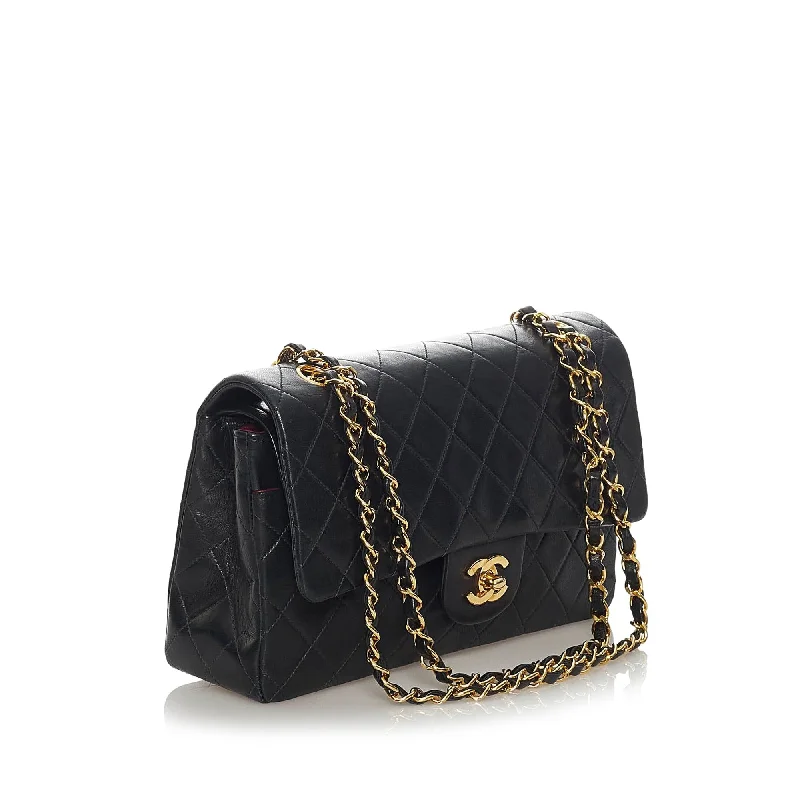 CHANEL bags for timeless beauty -Chanel Classic Lambskin Leather Double Flap Bag (30061)