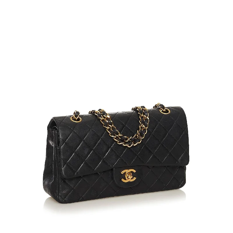 CHANEL bags for sophisticated women -Chanel Classic Medium Lambskin Double Flap Bag (34612)