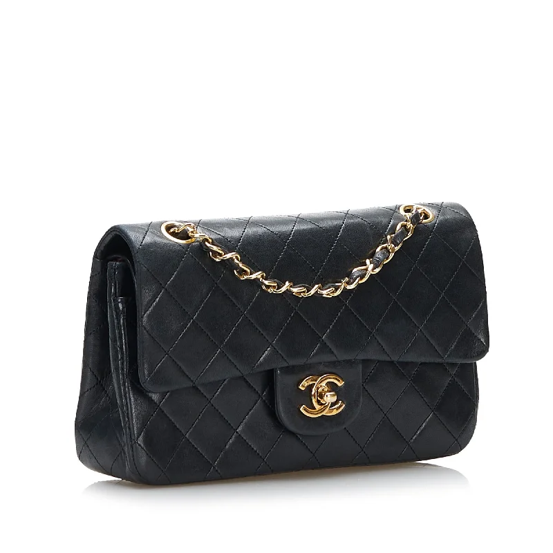 CHANEL handbags for iconic style -Chanel Classic Small Lambskin Double Flap (7787R9)