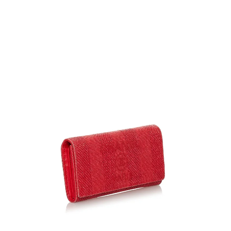 CHANEL handbags for the ultimate fashion statement -Chanel Deauville Tweed Long Wallet (29754)