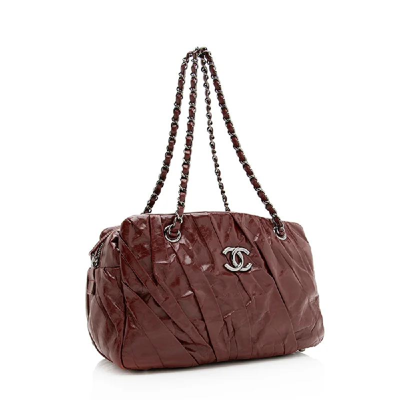 CHANEL handbags with chic design features -Chanel Glazed Calfskin Twisted Shoulder Bag (20021)