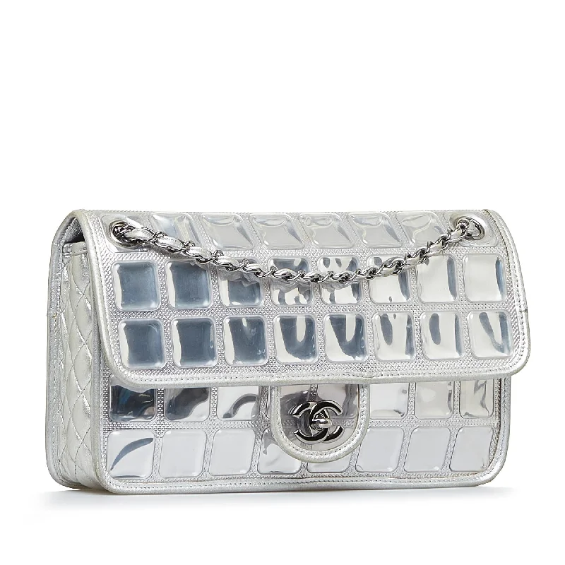 CHANEL handbags with premium fabrics -Chanel Ice Cube Shoulder Bag (3E6yoN)