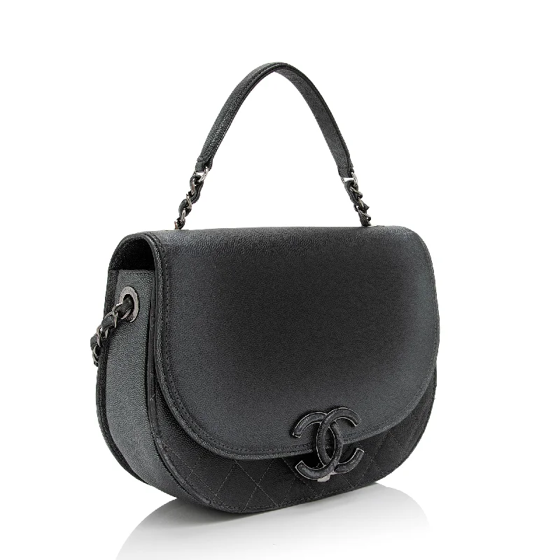 CHANEL bags for timeless sophistication -Chanel Iridescent Caviar Coco Curve Medium Shoulder Bag (jWQh7j)