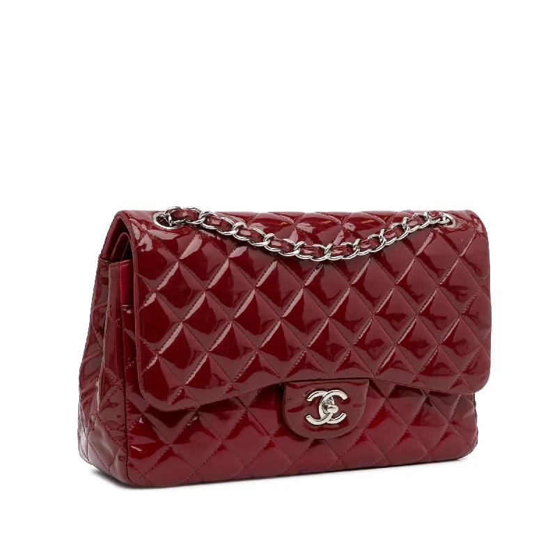 CHANEL bags with premium leather detailing -Chanel Jumbo Classic Patent Double Flap (b6Endj)