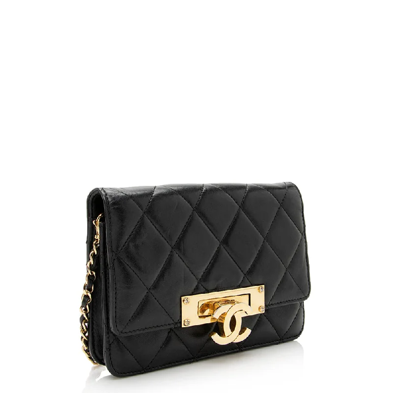 CHANEL bags with sophisticated quilting -Chanel Lambskin Golden Class Wallet on Chain Bag - FINAL SALE (21986)