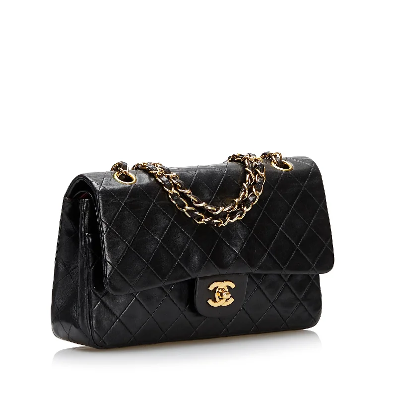 CHANEL handbags with chic leather patterns -Chanel Medium Classic Lambskin Double Flap (36769)