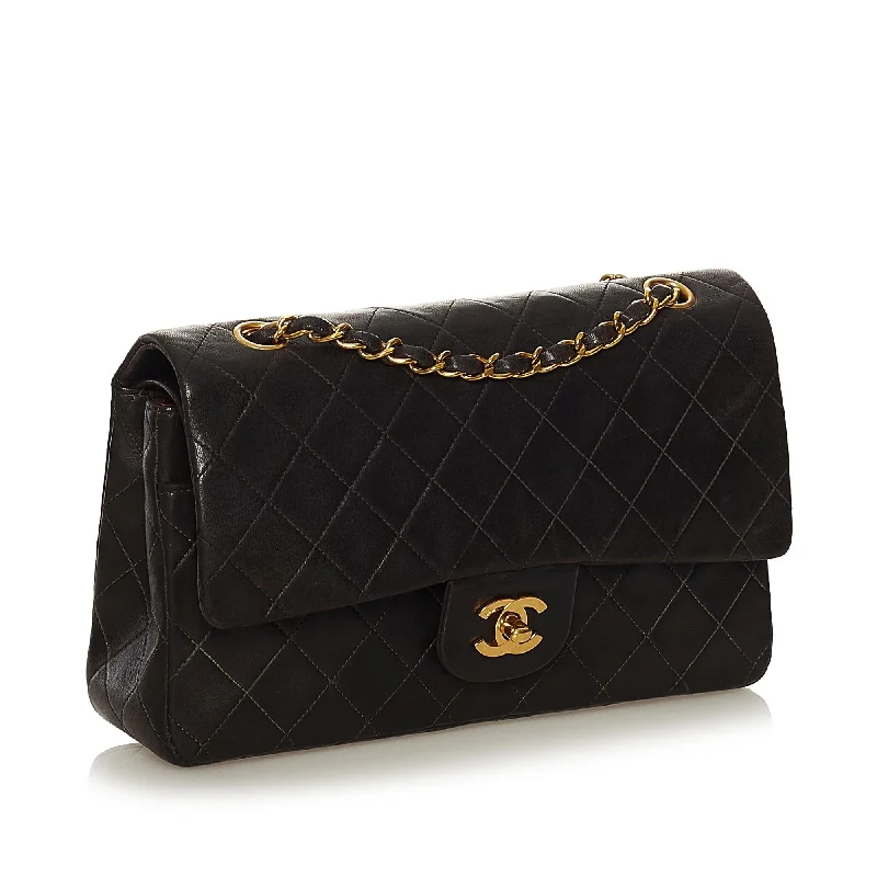 CHANEL luxury bags with fine stitching -Chanel Medium Classic Lambskin Double Flap (37063)