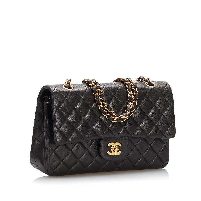 CHANEL bags for evening glamour -Chanel Medium Classic Lambskin Double Flap (37068)