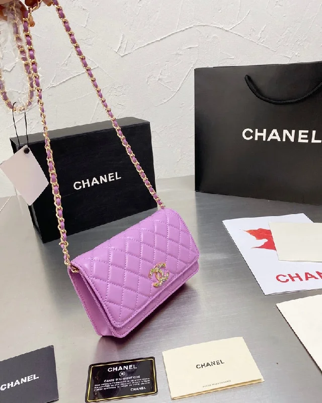 CHANEL bags with luxurious, polished finish -Chanel new ladies handbag