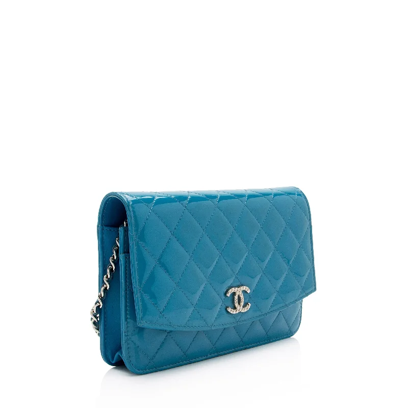 CHANEL luxury bags with fine stitching -Chanel Patent Leather Classic Wallet on Chain Bag (URfiPE)