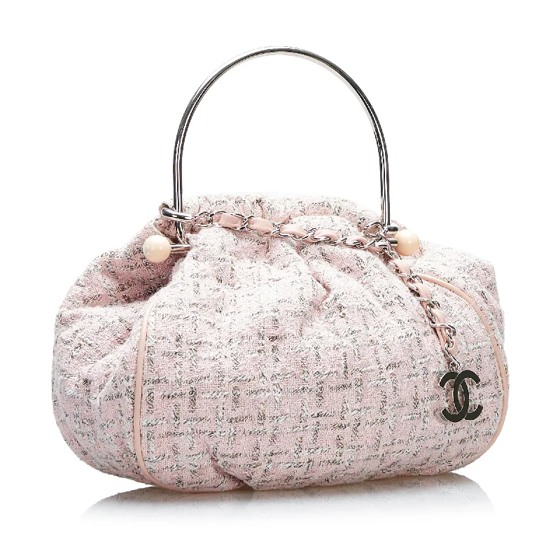 CHANEL bags with luxurious finishes -Chanel Tweed Boucle Knitting Handbag (pvDzjY)