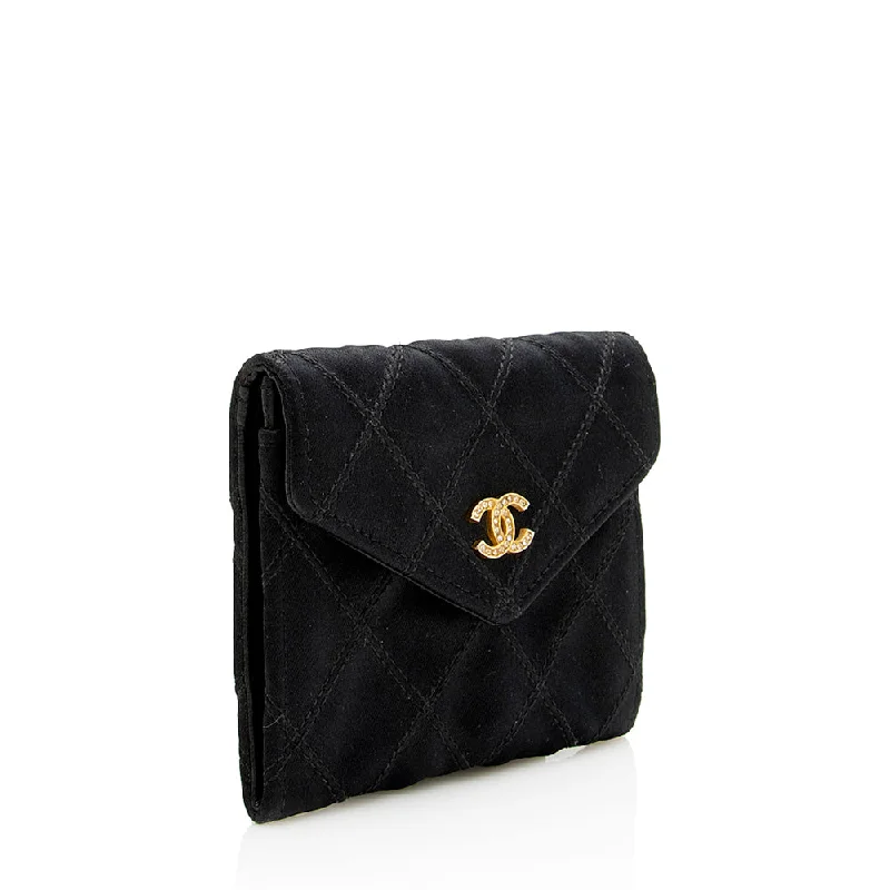 CHANEL bags for exclusive occasions -Chanel Vintage Satin Compact Coin Case (14692)