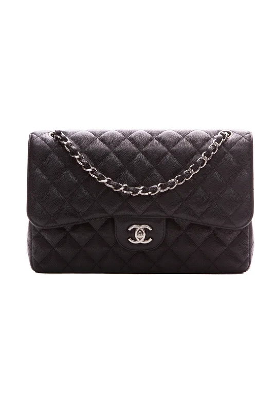 CHANEL handbags with luxurious accents -Classic Jumbo Double Flap Bag