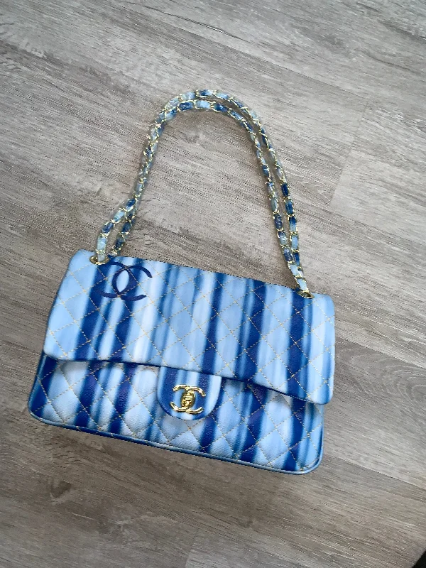 CHANEL bags for evening events -“Multi Blue” Chanel handbag