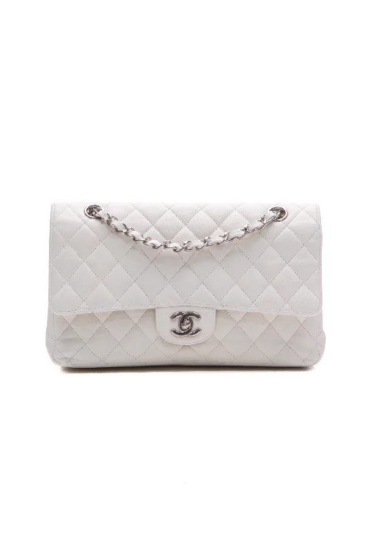 CHANEL bags with sleek metallic touches -Classic Medium Double Flap Bag