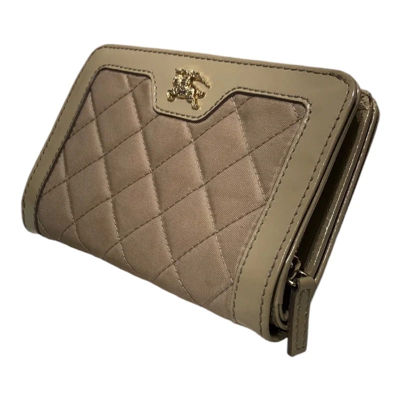 Burberry handbags with leather handles -BURBERRY/Wallet/KHK/QUILTED