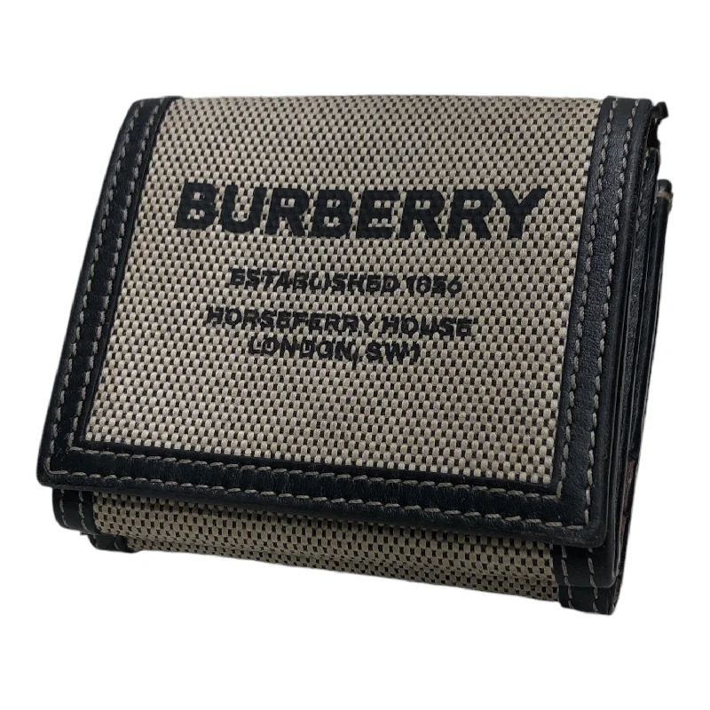 Burberry handbags with bold, chic accents -BURBERRY/Trifold Wallet/CRM/ Horseferry Folding Wallet