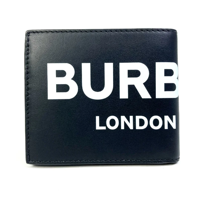 Burberry handbags with versatile designs -Burberry 8013919 logo Bill Compartment Folded wallet Black