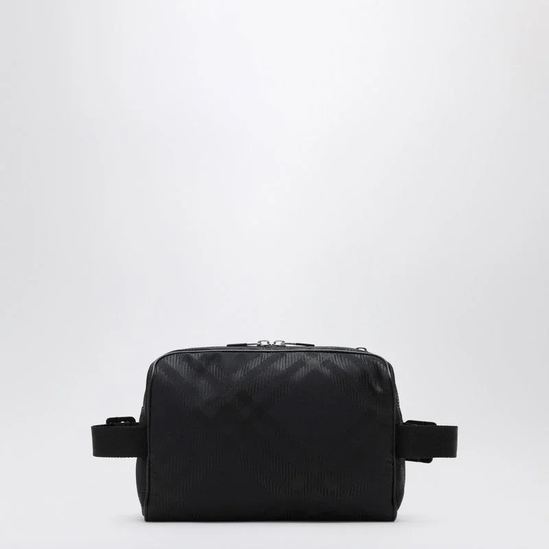 Burberry bags with timeless design -Burberry Black Check Bumbag Men