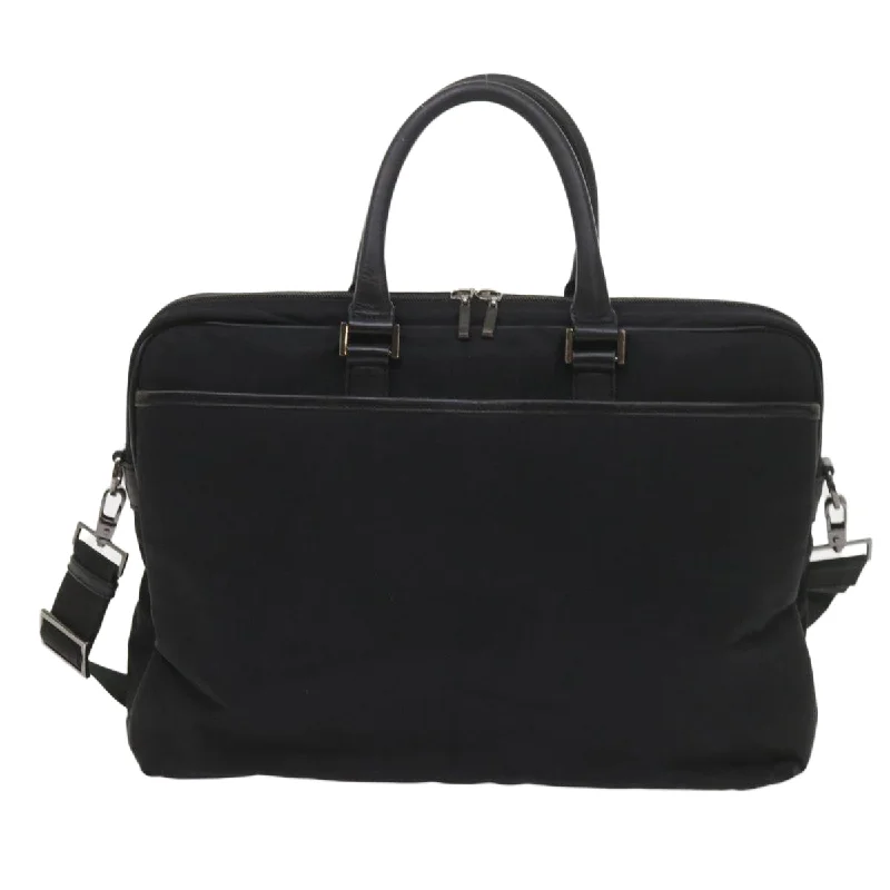 Burberry handbags with premium fabrics -BURBERRY Black label Hand Bag Nylon 2way Black  ki3666