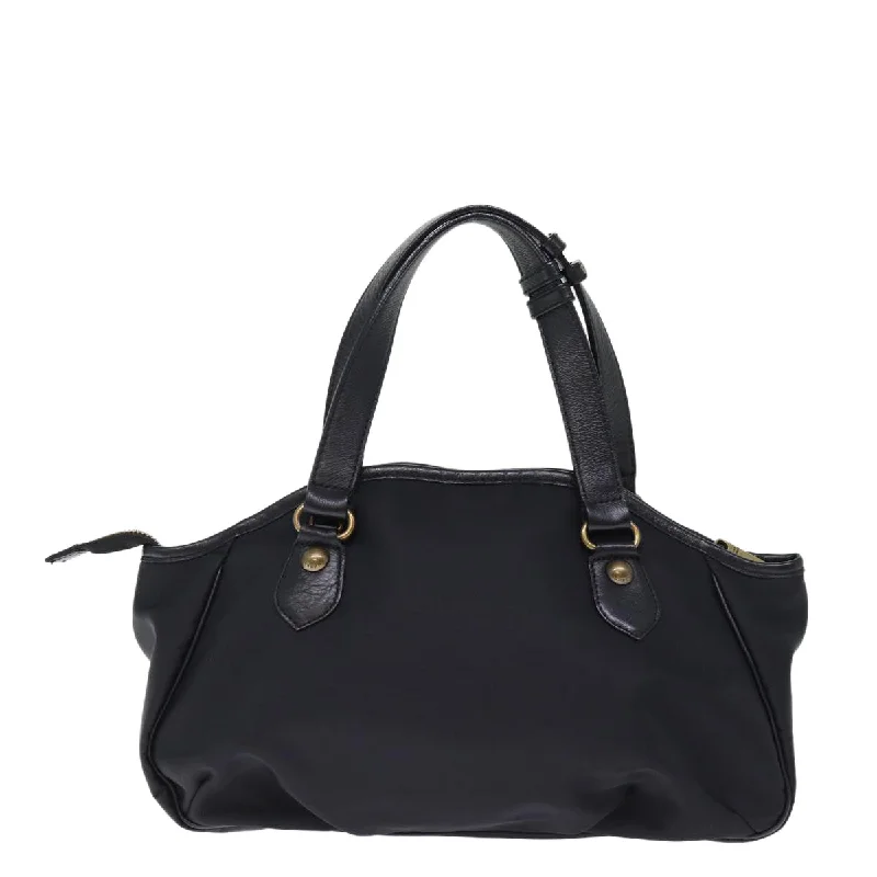 Burberry handbags with refined leatherwork -BURBERRY Blue Label Hand Bag Nylon 2way Black  bs14689